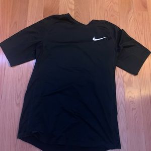 Black athletic nike pro shirt